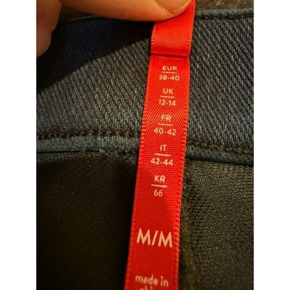 Spanx Ankle Skinny Jeans Womens Size Medium Dark Blue Shaping Pull On - Picture 4 of 7